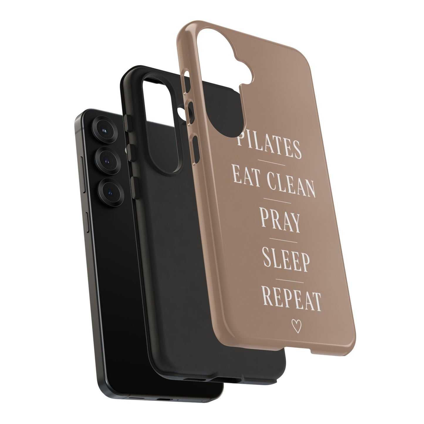 Pilates Phone Case | Eat Clean Pray Sleep Repeat Aesthetic | Wellness Girl Gift