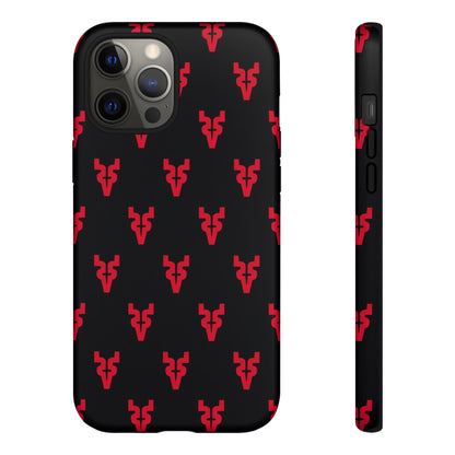 Mazatlán Bull Phone Case – Black Red Streetwear Tough Shockproof Cover