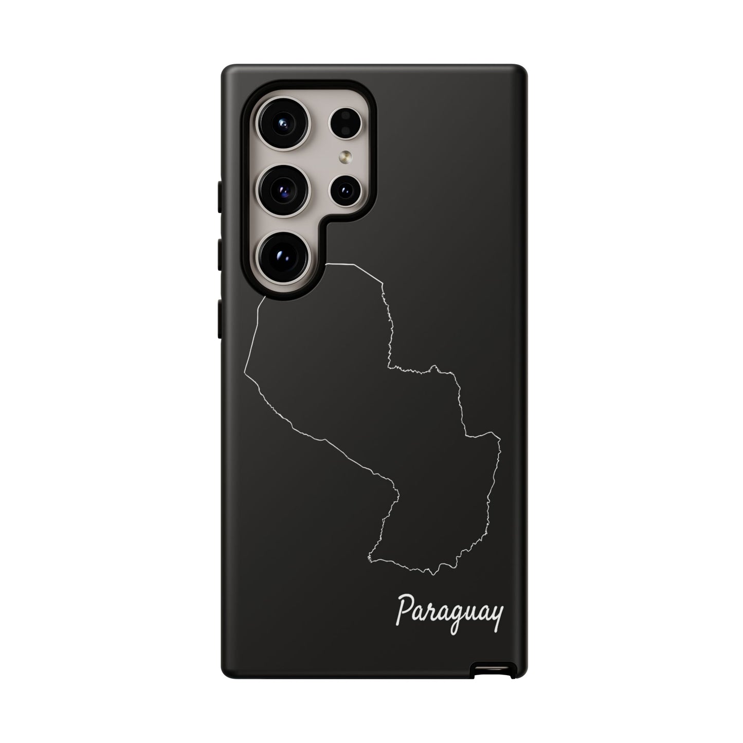 Paraguay Outline Phone Case – Minimal Country Map Tough Case (iPhone, Samsung, Pixel)