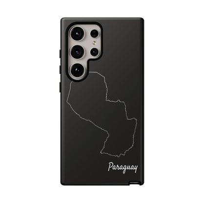 Paraguay Outline Phone Case – Minimal Country Map Tough Case (iPhone, Samsung, Pixel)