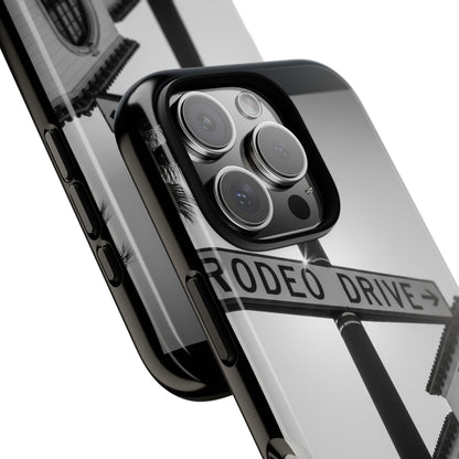 Rodeo Drive Phone Case | Los Angeles Aesthetic Black & White Photography | Luxury LA Street Tough Case for iPhone & Samsung