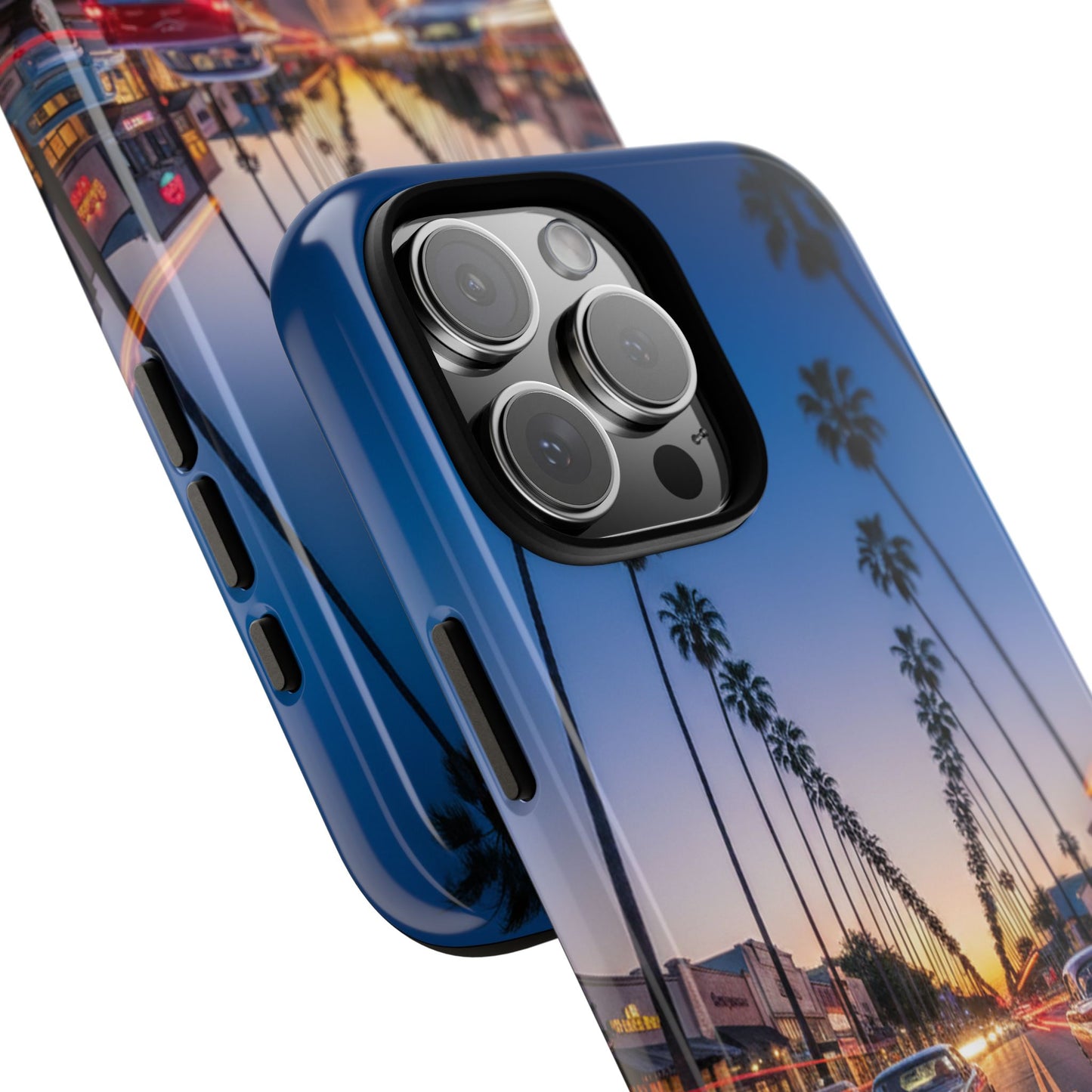 LA Sunset Boulevard Phone Case | Palm Tree Sunset Aesthetic | City Night Tough Case