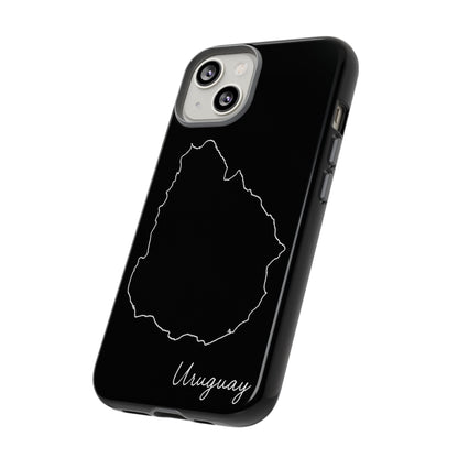 Uruguay Outline Phone Case – Minimal Country Map Tough Case (iPhone, Samsung, Pixel)