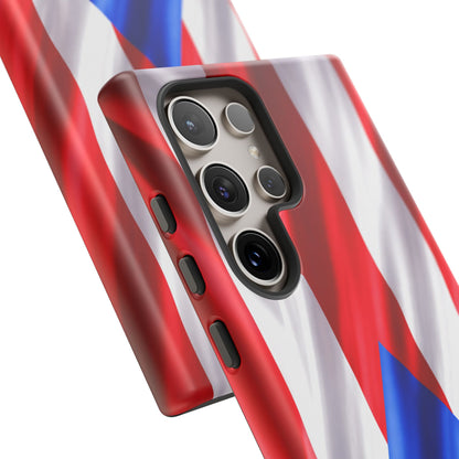 Puerto Rico Flag Phone Case | Boricua Pride Tough Case | Puerto Rican Flag Protective Cover for iPhone & Samsung