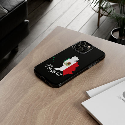 Nayarit Mexico Flag Map Phone Case | Mexican American Pride Tough Case for iPhone & Samsung