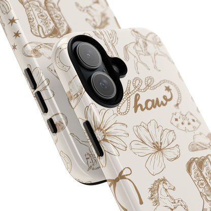 Western Cowgirl Phone Case for iPhone Samsung Galaxy Pixel Tough Case