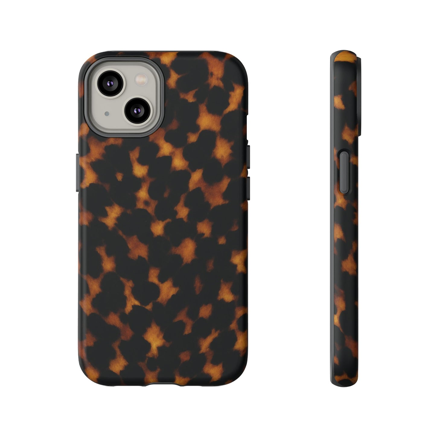 Tortoiseshell Phone Case – Brown Leopard Pattern Luxury Tough Protective Case