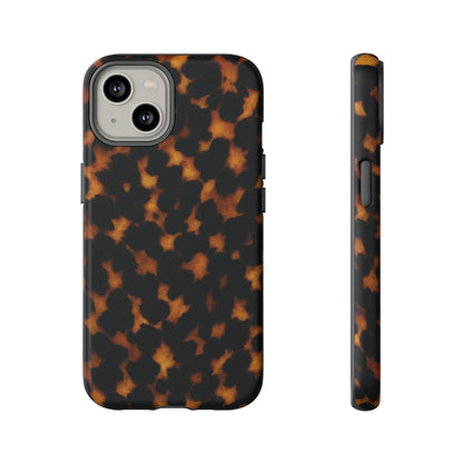 Tortoiseshell Phone Case – Brown Leopard Pattern Luxury Tough Protective Case