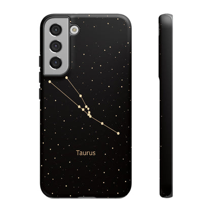 Taurus Zodiac Constellation Phone Case – Luxe Gold Celestial Cover