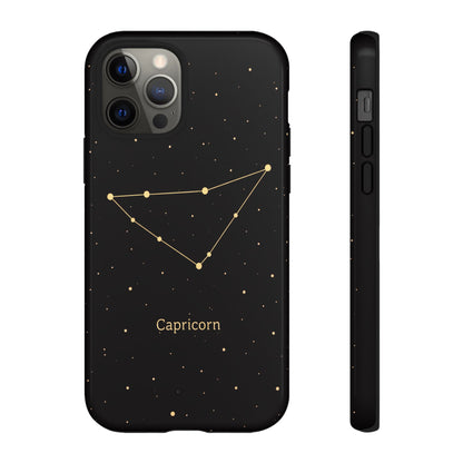 Capricorn Zodiac Constellation Phone Case – Luxe Gold Celestial Cover