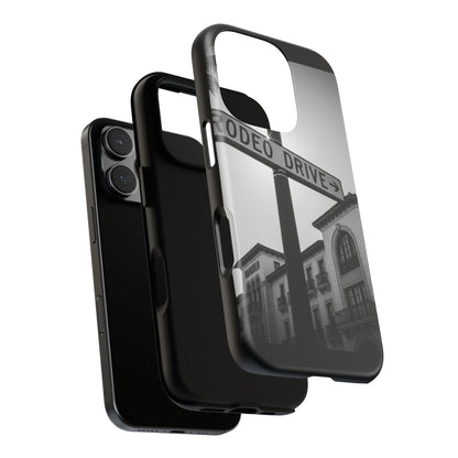 Rodeo Drive Phone Case | Los Angeles Aesthetic Black & White Photography | Luxury LA Street Tough Case for iPhone & Samsung