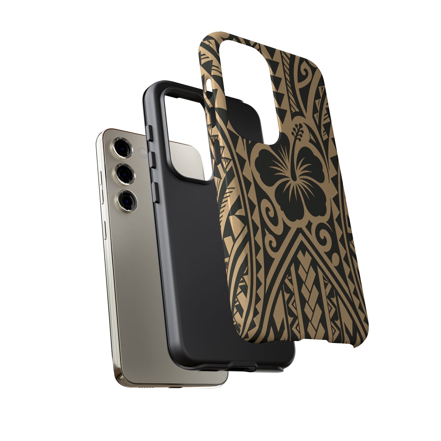 Polynesian Tribal Hawaiin Hibiscus Phone Case for iPhone Samsung Galaxy