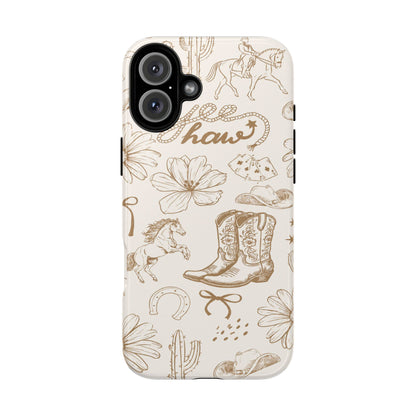 Western Cowgirl Phone Case for iPhone Samsung Galaxy Pixel Tough Case