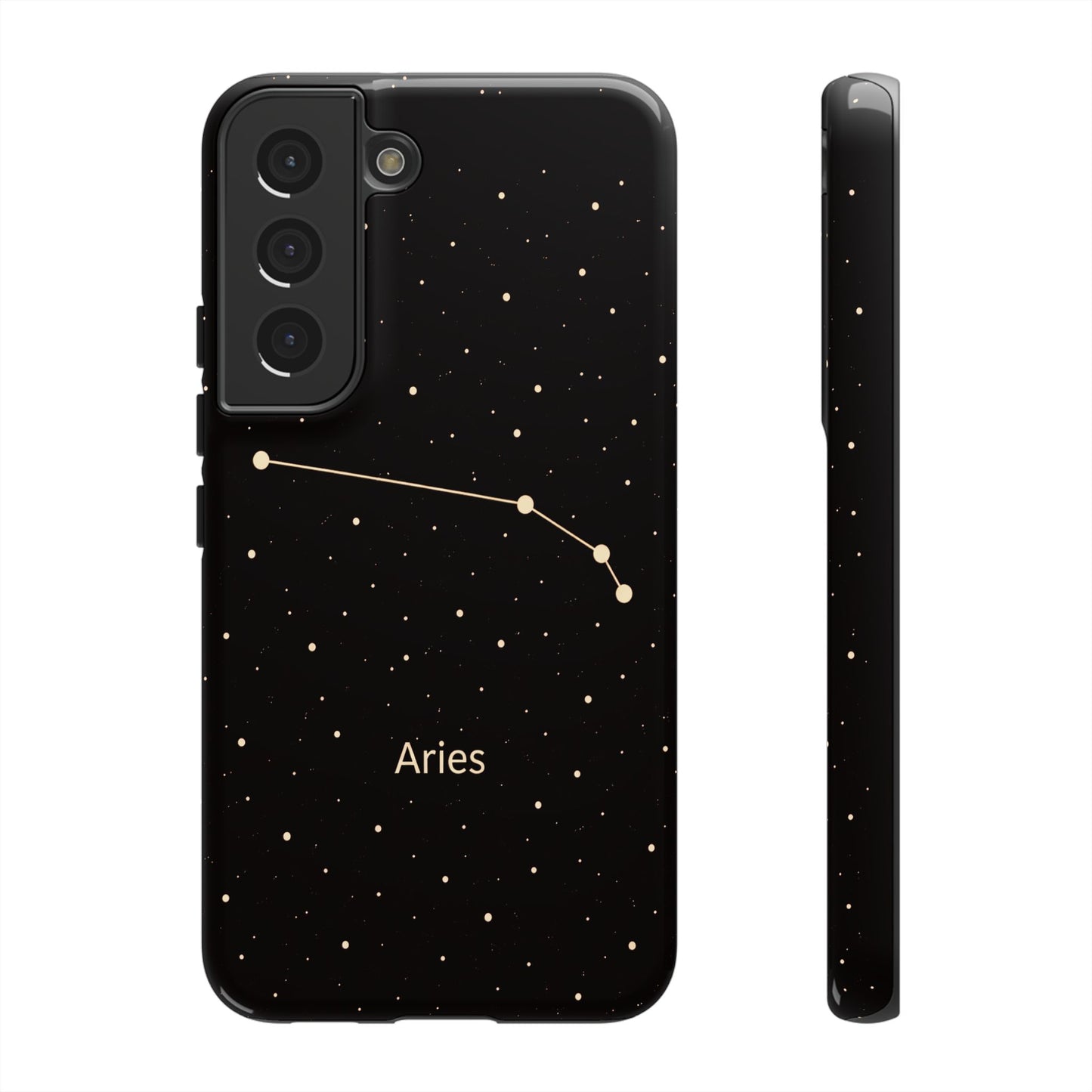 Aries Zodiac Constellation Phone Case – Luxe Gold Celestial Cover