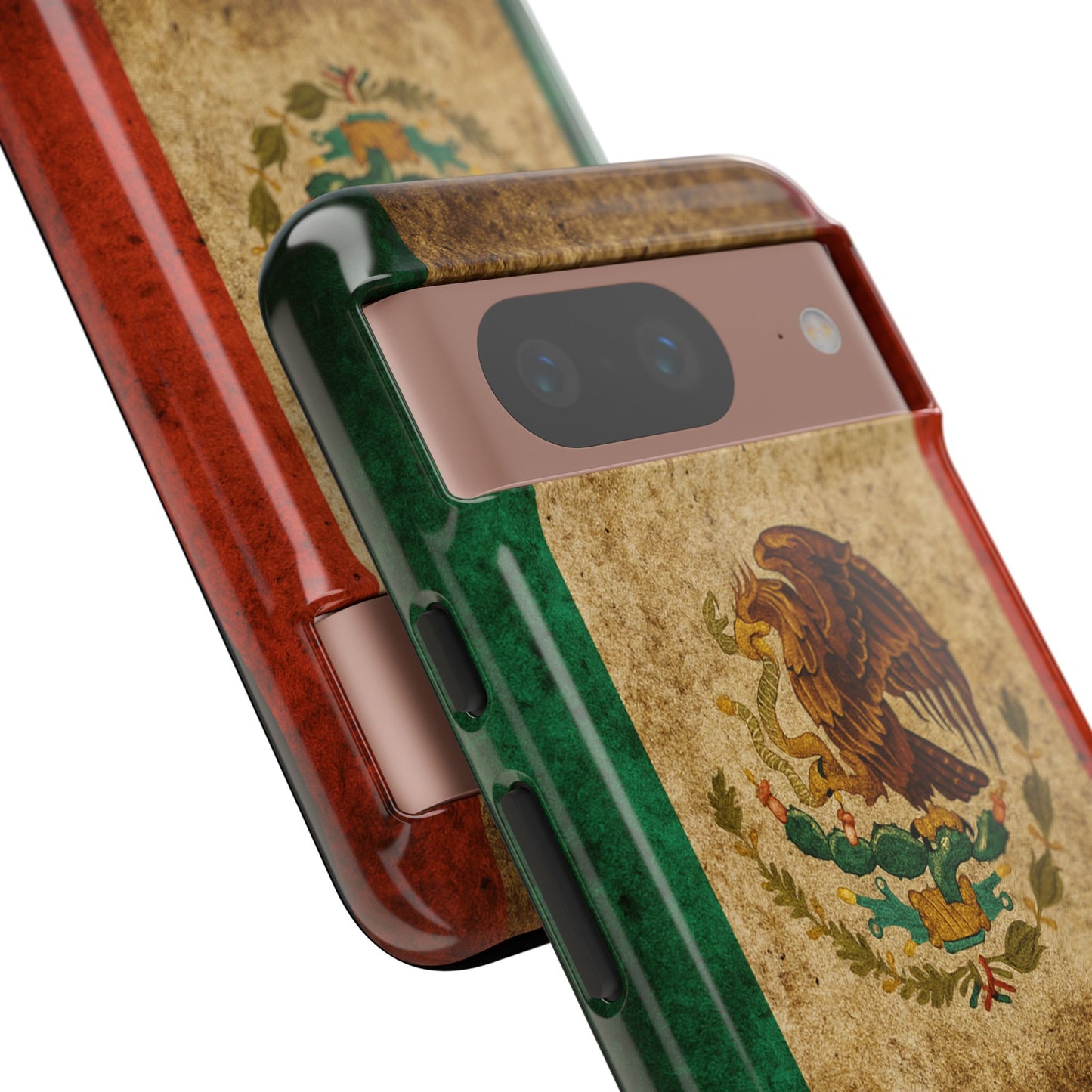Vintage Mexico Flag Phone Case – Mexican Pride Grunge Flag Aesthetic Tough Case