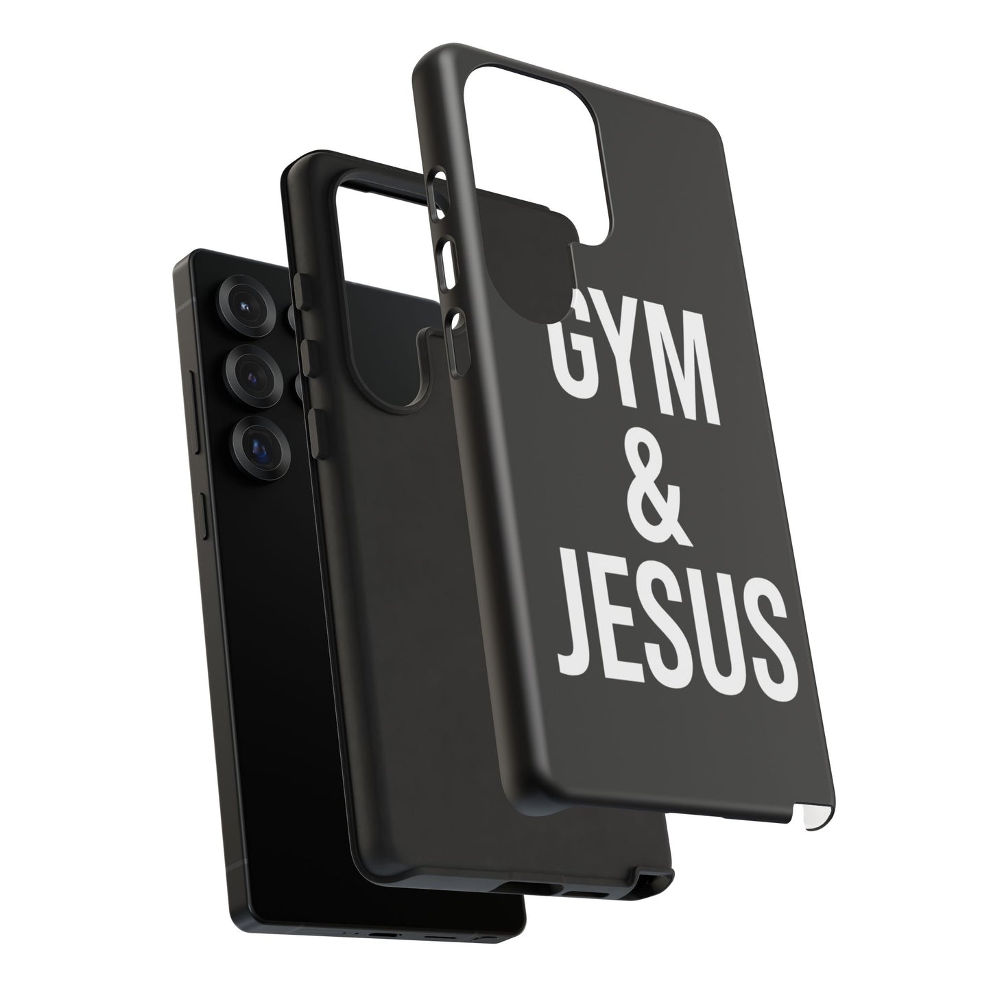 Gym & Jesus Phone Case Christian Faith Workout Gym Motivation Case