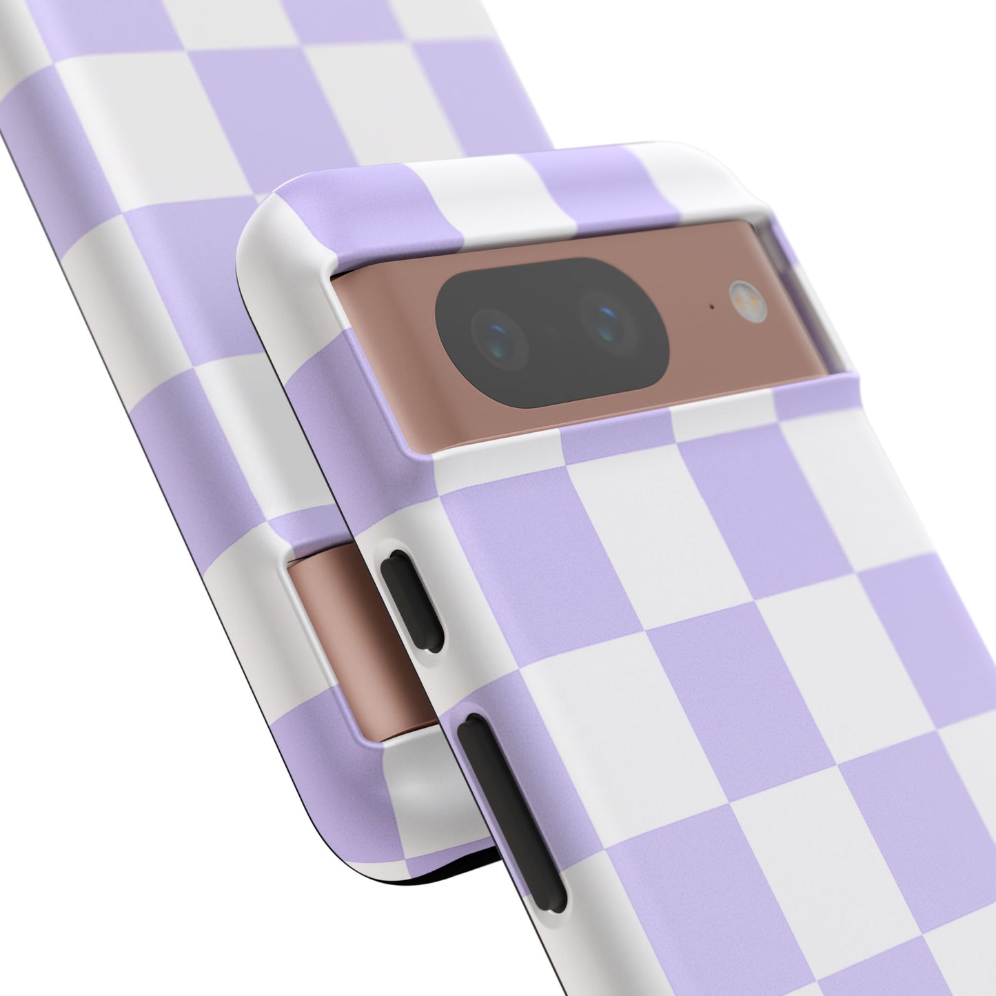 Lavender Checkerboard Phone Case | Pastel Aesthetic Checkered iPhone & Samsung Tough Case