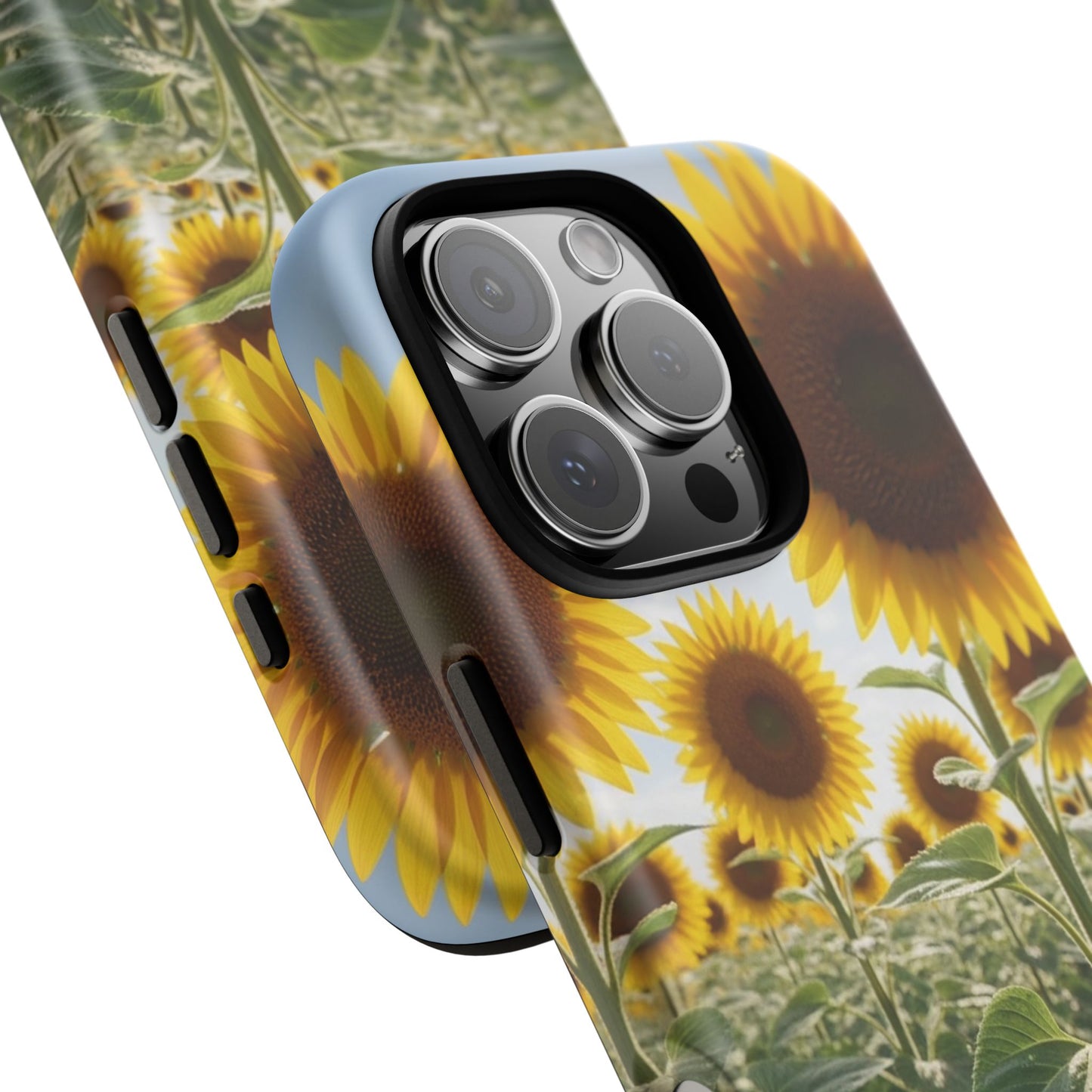 Sunflower Field Phone Case | Golden Hour Floral Aesthetic | Bright Summer Tough Case