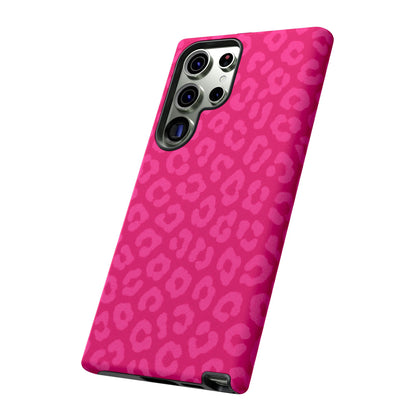 Hot Pink Leopard Print Phone Case – Bold Coquette Leopard Tough Case