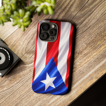 Puerto Rico Flag Phone Case | Boricua Pride Tough Case | Puerto Rican Flag Protective Cover for iPhone & Samsung