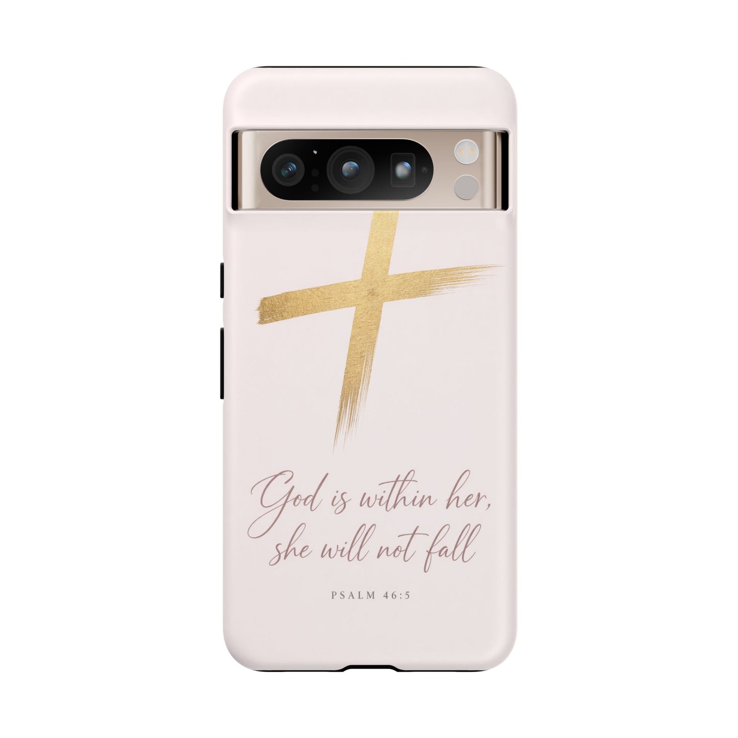 Psalm 46:5 God Is Within Her Christian Cross Phone Case Faith Gift