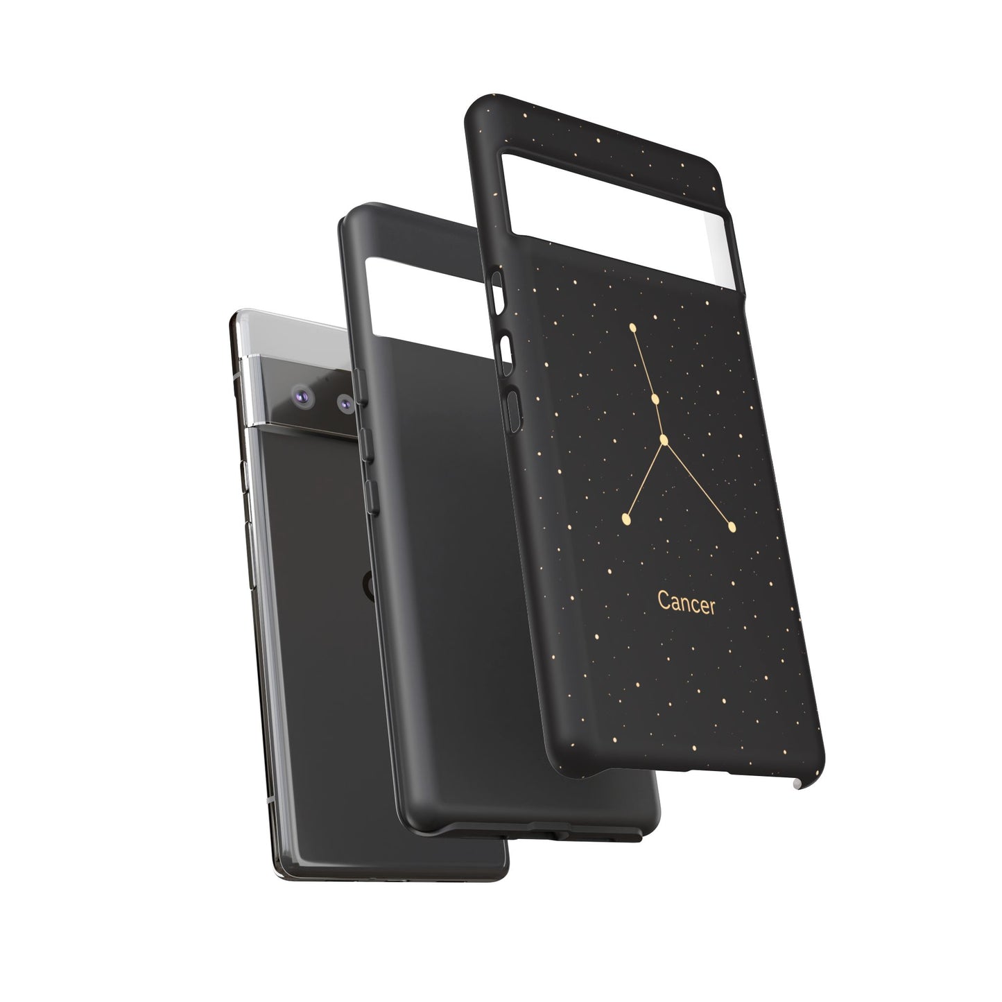 Cancer Zodiac Constellation Phone Case – Luxe Gold Celestial Cover
