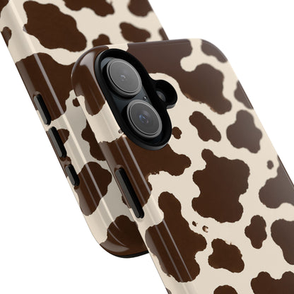 Western Cow Print Tough Phone Case for iPhone Samsung Galaxy Pixel