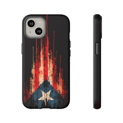 Puerto Rico Flag Phone Case | Distressed Puerto Rican Flag Tough Case | Boricua Pride Protective iPhone Samsung Cover