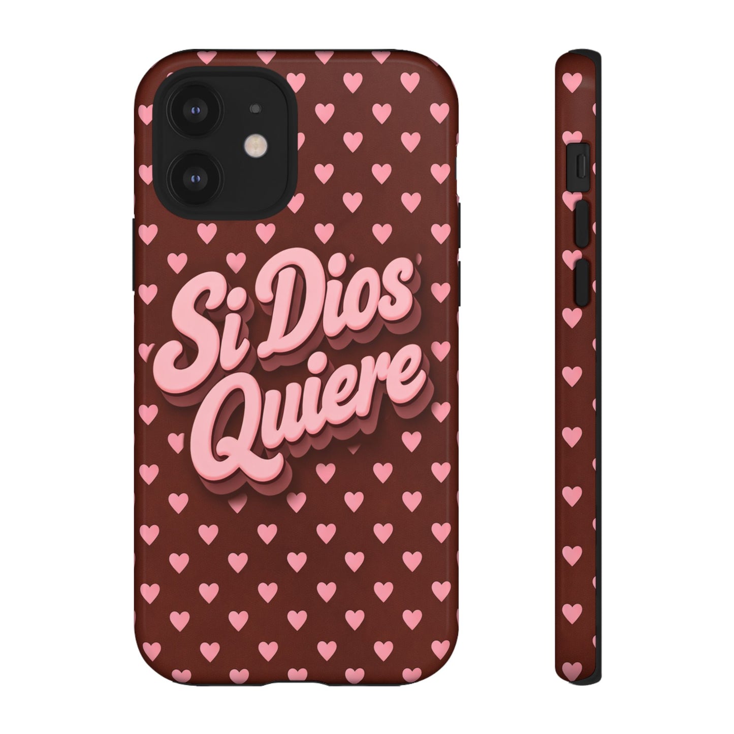 Si Dios Quiere Phone Case Latina Aesthetic Pink Hearts iPhone Samsung