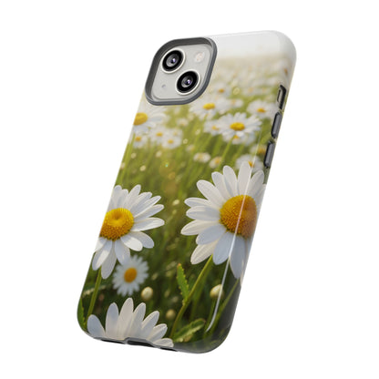 Daisy Phone Case – Floral Spring Field Tough Protective Case (iPhone, Samsung, Pixel)
