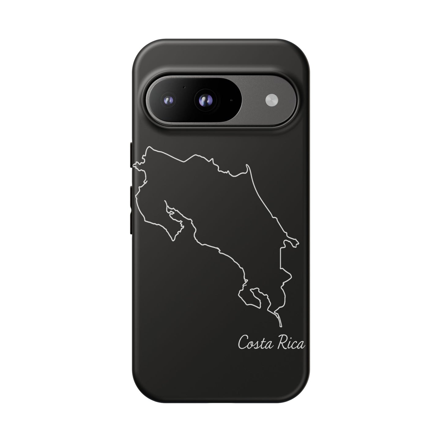 Costa Rica Outline Phone Case – Minimal Country Map Tough Case (iPhone, Samsung, Pixel)