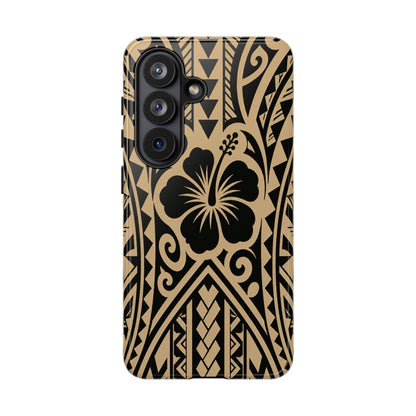 Polynesian Tribal Hawaiin Hibiscus Phone Case for iPhone Samsung Galaxy
