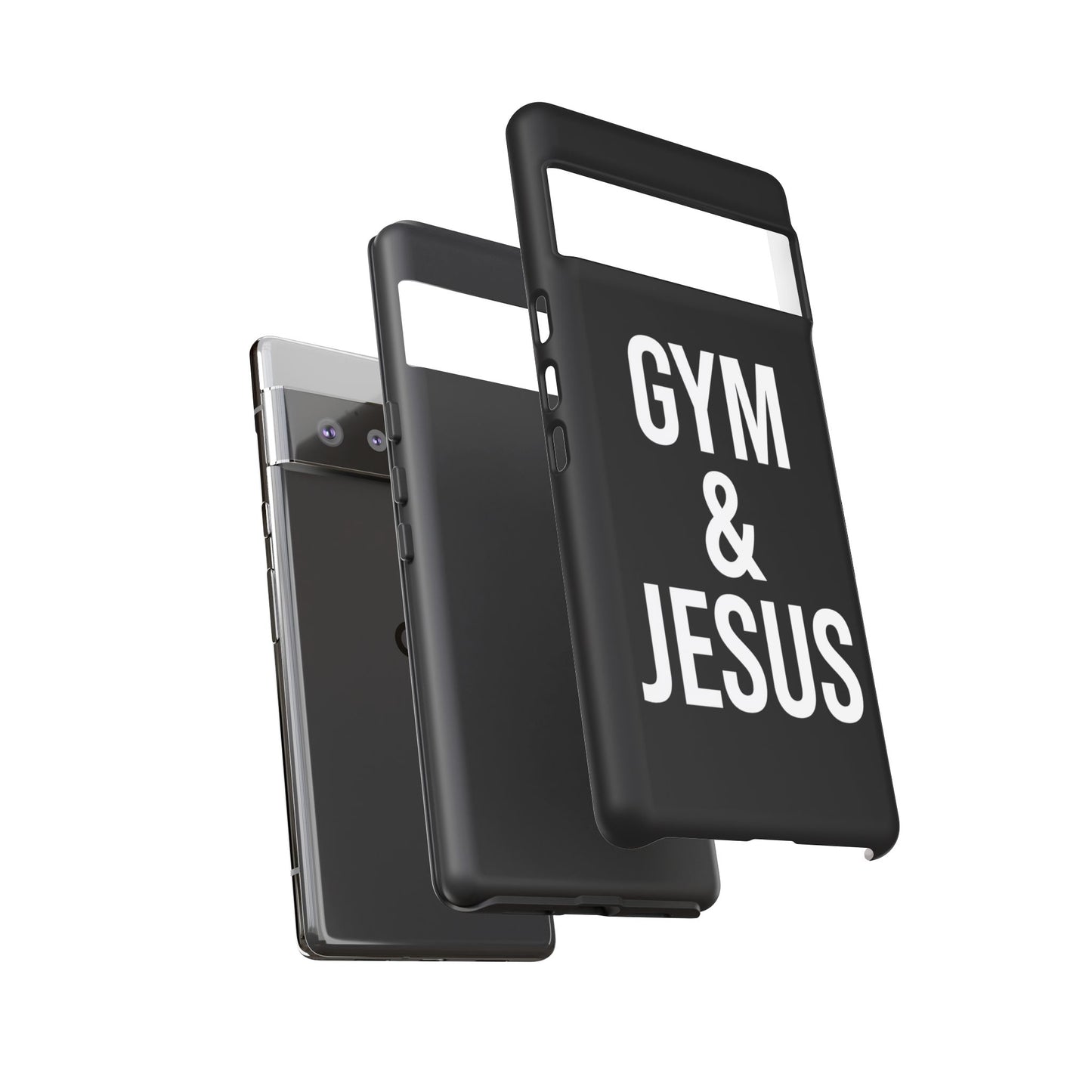 Gym & Jesus Phone Case Christian Faith Workout Gym Motivation Case