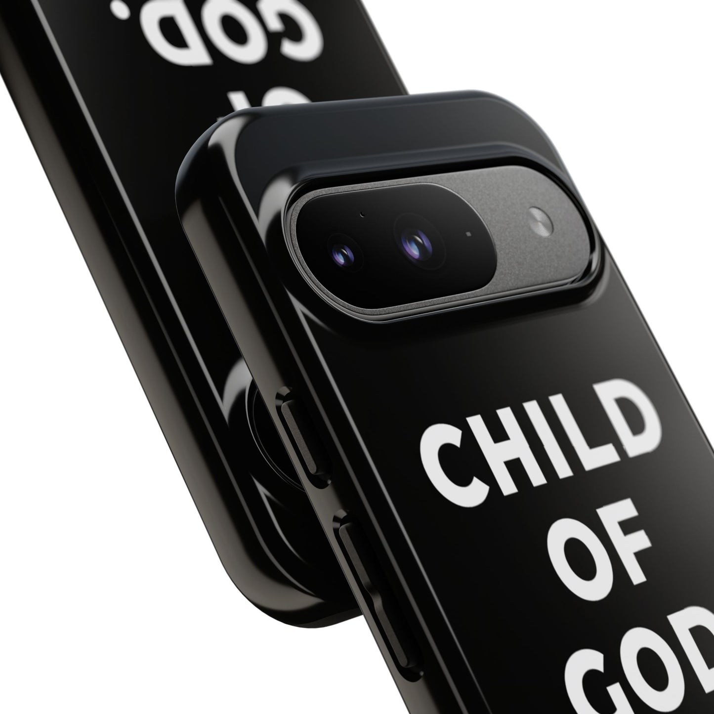Child of God Phone Case Christian Black Aesthetic Cross Tough Cover