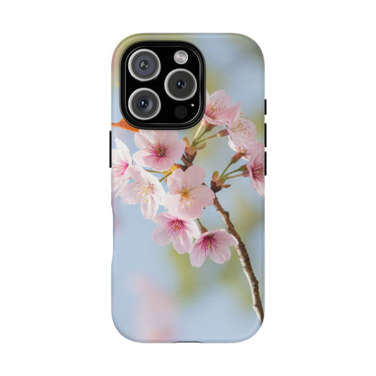 Cherry Blossom Phone Case – Pink Floral Tough Case (iPhone, Samsung Galaxy, Pixel)