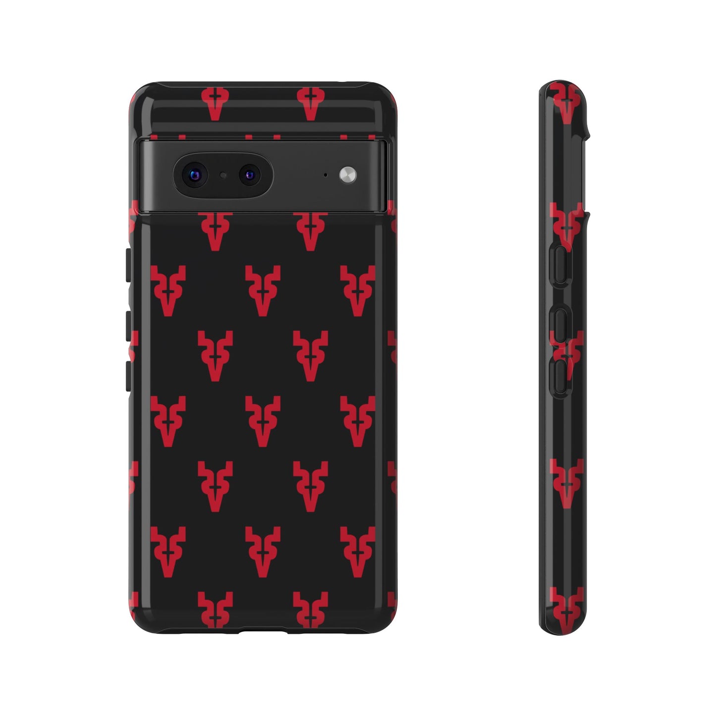 Mazatlán Bull Phone Case – Black Red Streetwear Tough Shockproof Cover