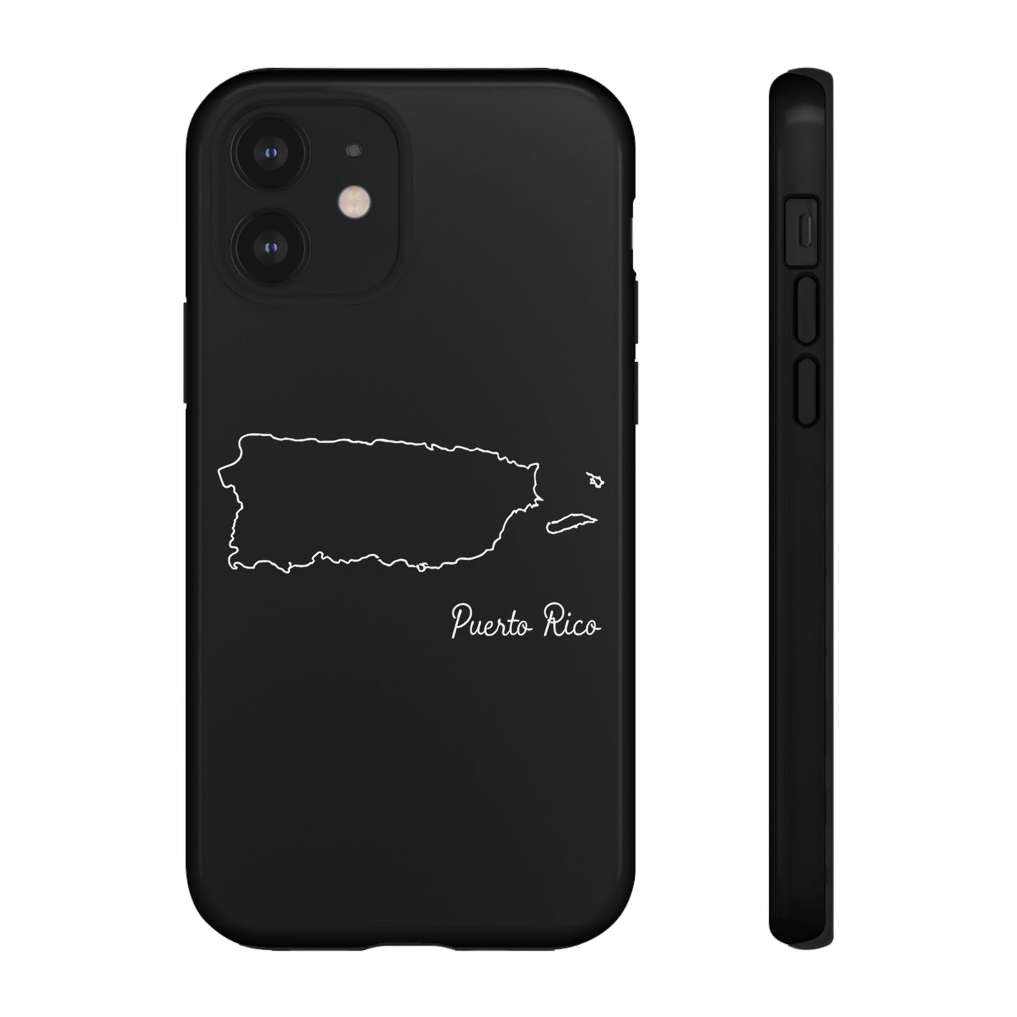 Puerto Rico Outline Phone Case – Minimal Country Map Tough Case (iPhone, Samsung, Pixel)