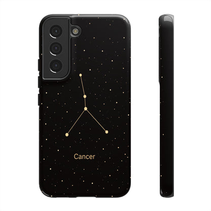 Cancer Zodiac Constellation Phone Case – Luxe Gold Celestial Cover