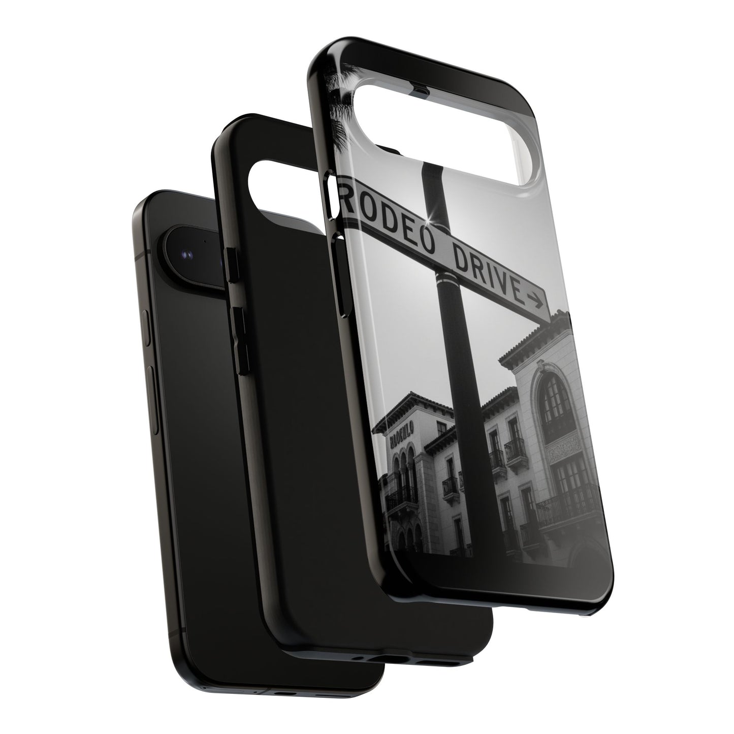 Rodeo Drive Phone Case | Los Angeles Aesthetic Black & White Photography | Luxury LA Street Tough Case for iPhone & Samsung