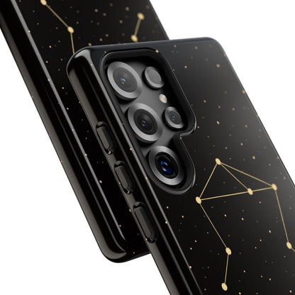 Libra Zodiac Constellation Phone Case – Luxe Gold Celestial Cover