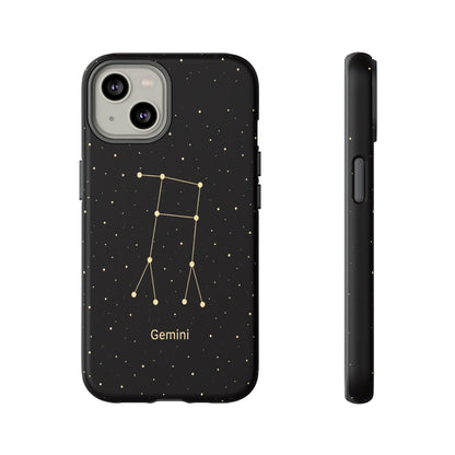 Gemini Zodiac Constellation Phone Case – Luxe Gold Celestial Cover