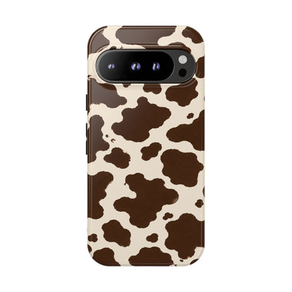 Western Cow Print Tough Phone Case for iPhone Samsung Galaxy Pixel