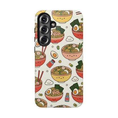 Kawaii Ramen Phone Case – Cute Japanese Food Pattern | Noodle Bowl Aesthetic Case