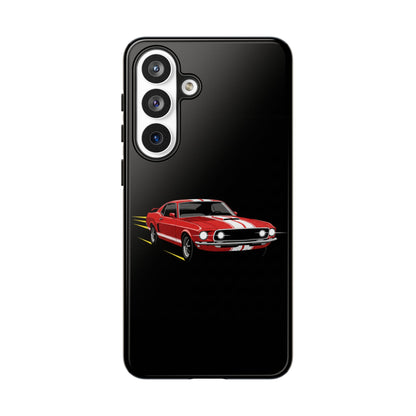 Red Muscle Car Phone Case – Classic Car Racing Tough Protective Case