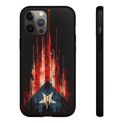 Puerto Rico Flag Phone Case | Distressed Puerto Rican Flag Tough Case | Boricua Pride Protective iPhone Samsung Cover
