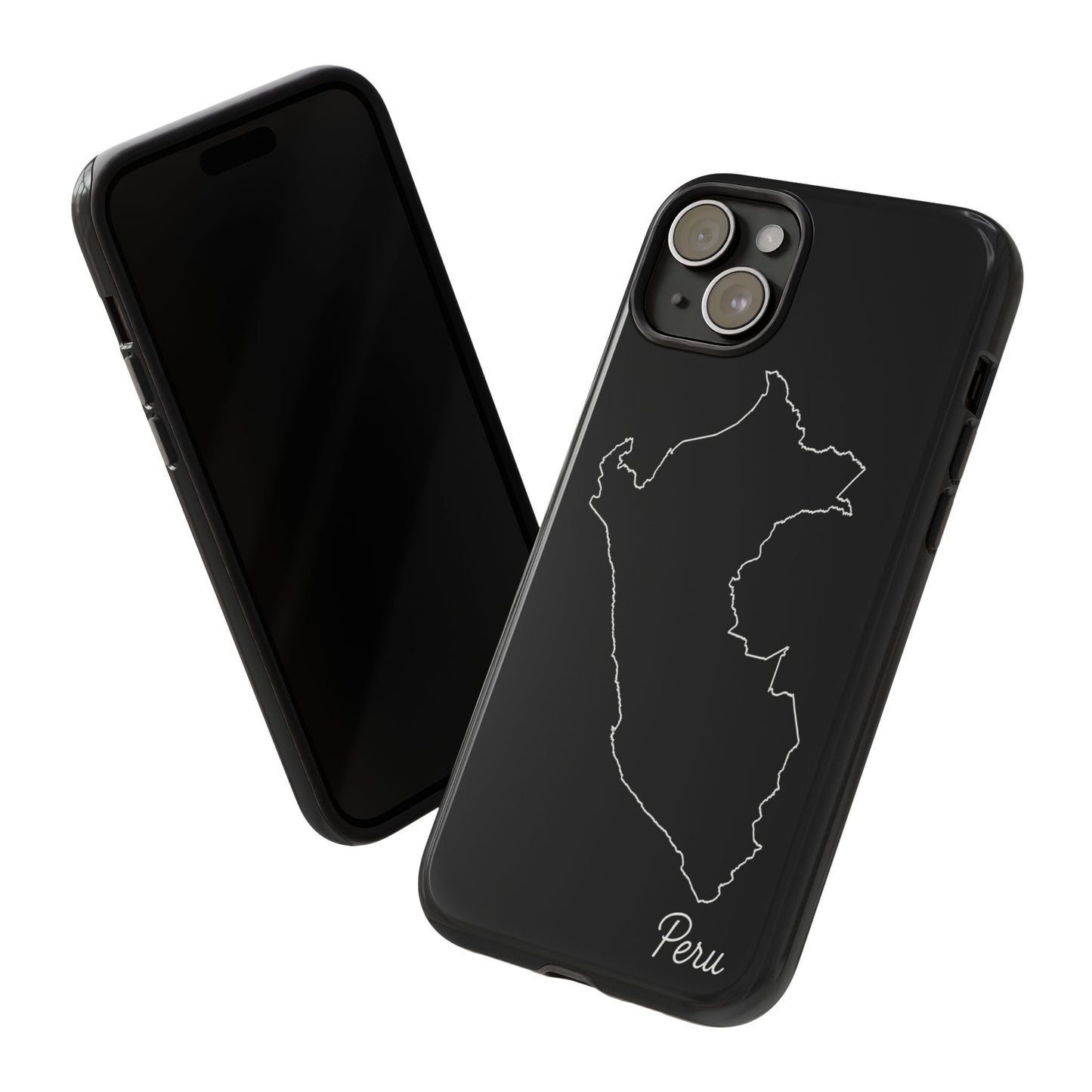 Peru Outline Phone Case – Minimal Country Map Tough Case (iPhone, Samsung, Pixel)