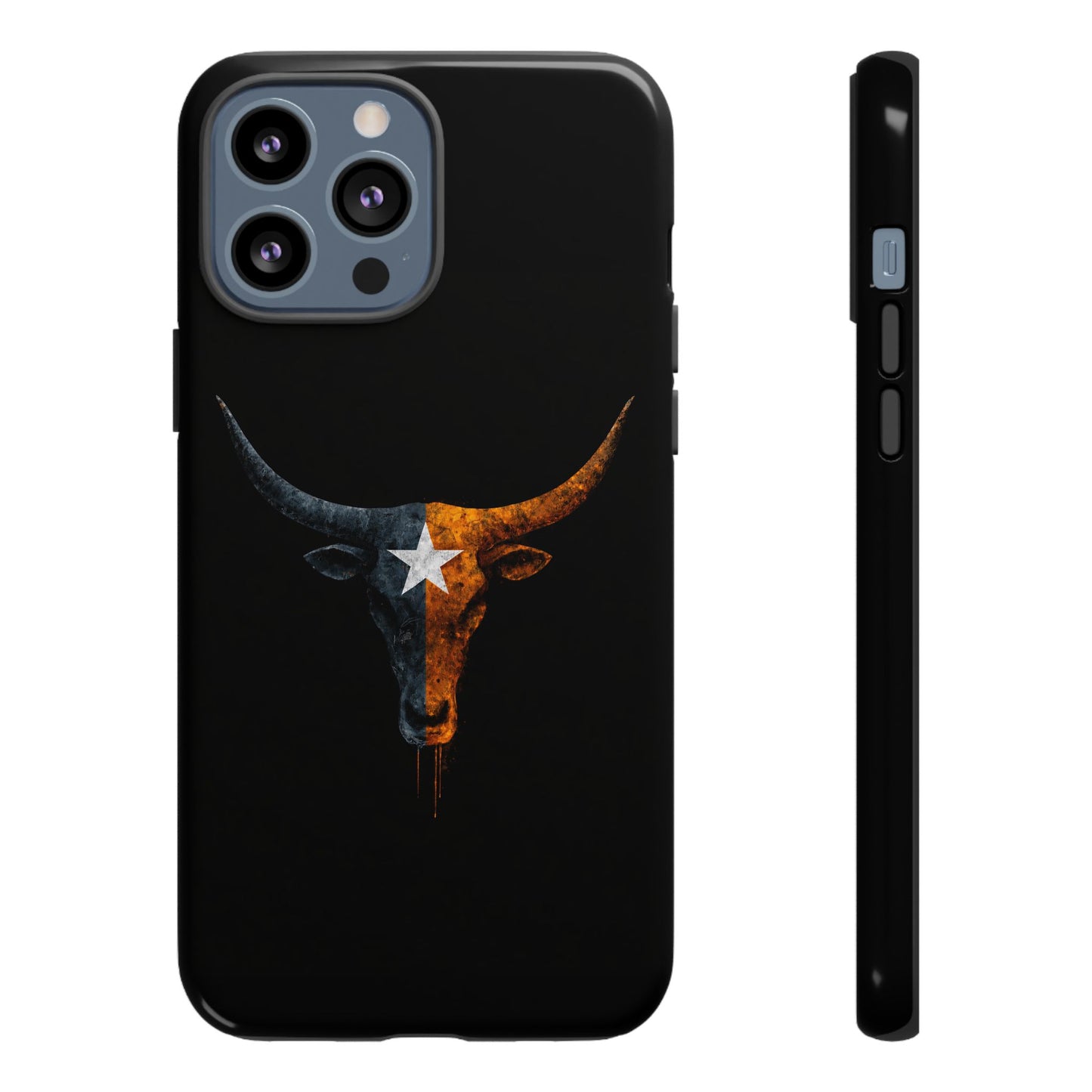 Texas Longhorn Skull Phone Case Western Cowboy Bull iPhone Samsung Cover