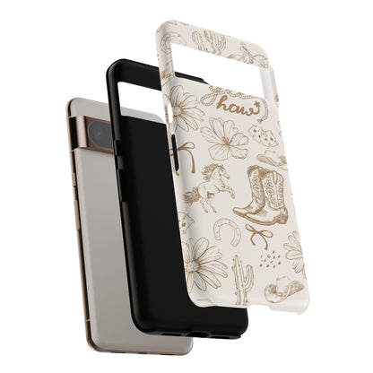 Western Cowgirl Phone Case for iPhone Samsung Galaxy Pixel Tough Case