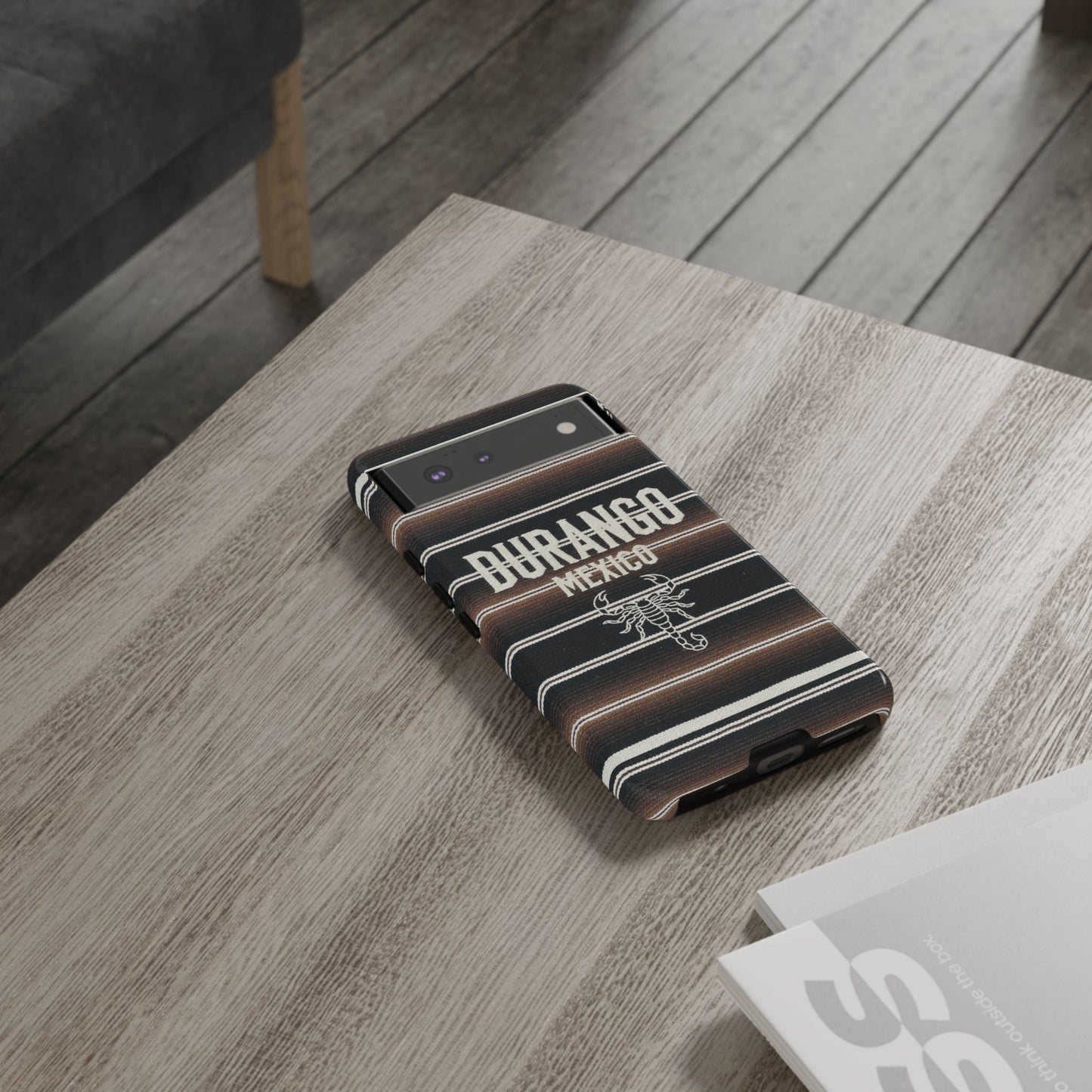 Durango Mexico Phone Case | Serape Scorpion Western Design | Mexican Heritage Tough Case for iPhone & Samsung