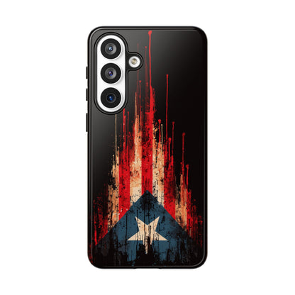 Puerto Rico Flag Phone Case | Distressed Puerto Rican Flag Tough Case | Boricua Pride Protective iPhone Samsung Cover